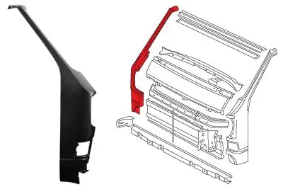 A-Säule bis Dachkante Bus T3, rechts Meistverkauft