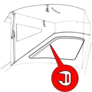 Geprüft Abdeckung / Gummi für Dachausschnitt Westfalia T2