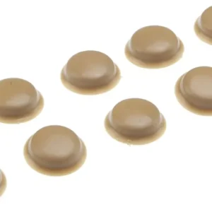 Aktuell Abdeckung braun/beige für Schrauben im Sichtbereich, Lieferumfang 10 Stück