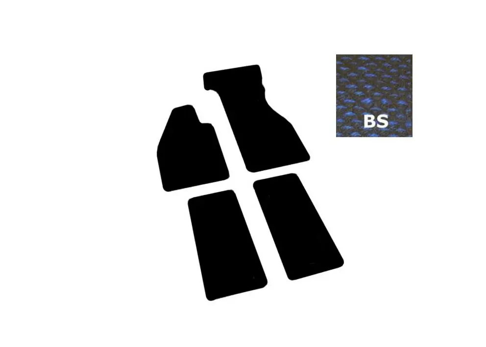Fußmattensatz Kokos, 4-teilig, BS blau/schwarz, passend für Käfer 08/59-07/72 Jetzt Bestellen